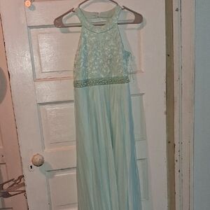 Xtraordinary Blue Beaded Formal Dress
